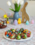 Importer AM Set 6 Polish Easter Hand Painted Wooden Eggs (Pisanki) Decorative Eggs for Easter of Medium Eggs