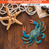 Blue Crab TiKi Bar Nursery, Realistic Plastic Crab Bath Toy, Ocean Sea Animals Figures, Pool Toys for Beach