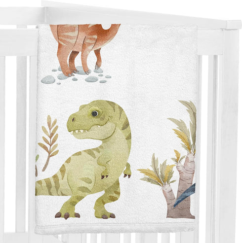 Set Sweet Jojo Designs Watercolor Dinosaur Dino Boy Baby Milestone Blanket Newborn Monthly First Year Photo Growth