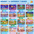 Preschool Learning Activities Search and Find Books, Travel Game for Kids Ages 3-8, Birthday Gifts