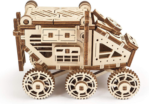 UGEARS Science STEM Mars Rover - DIY Engineering Activity, Mechanical Wooden Puzzle, Educational Gift