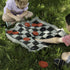 24 Jumbo Replacement Checkers: Extra Red/Black Interlocking Plastic Pieces for Board Games, 2.75" Wide