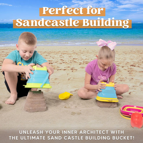 3 3 Summer Sloosh PCS Foldable Buckets with Shovels Sand Water Bucket Sandbox Square Party in Foldable Pail Silicone