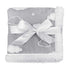American Baby Company Heavenly Soft Chenille Sherpa Security Blanket, Gray, 14" X 14", Cozy for Boys and Girls