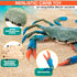 2 6.6 5.3" Pcs Blue Crab Toy - X Imitation Crab Decorations with Lifelike Texture and Detail - Plastic Sea Creatures