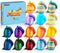 16PCS 3D Printed Dragon Eggs with Dragon Inside, Articulated Dragon Fidget Toys