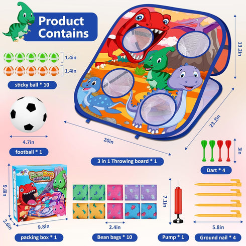 3 4 5 6 Animal Bean Bag Toss Game Toy Outdoor Toss Game, Family Party Party Supplies for Kids, Gift for Boys Birthday