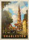 MyPuzzle Charleston, South Carolina - St Philip's Church Vintage Poster, Premium 500 Piece Jigsaw Puzzle