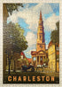 MyPuzzle Charleston, South Carolina - St Philip's Church Vintage Poster, Premium 500 Piece Jigsaw Puzzle