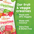 1 (Pack 8) Happy Baby Organic Creamies Freeze Dried Fruit, Veggie, & Coconut Cream Snacks, with Apple, Sweet Potato
