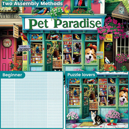 WSCXSC 300 20.5 15 Jigsaw Puzzles for Adults Pieces Pet Store Adult Puzzle Animals Paper Puzzle Large Poster Birthday