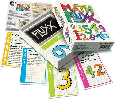 Math Fluxx Card Game by Looney Labs - A Mathematical Adventure for All Ages