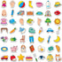 50 PCS First Word Magnets, Magnetic Thickened Daily Items Fridge Magnets Adorable