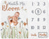 Sweet Jojo Designs Boho Floral Garden Flower Girl Baby Milestone Blanket Newborn