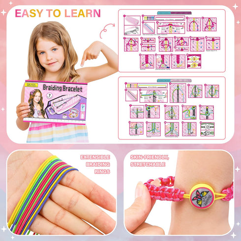 Dpai Friendship Bracelet Making Kit for Girls, DIY Arts and Crafts Toys, Best Birthday Gift Ideas for Ages 6-12