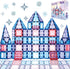 Frozen Magnetic Tiles for 3-8 Year Old Girls, Birthday Gifts, Princess Building Blocks Castle Set for Creative Play
