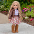 DreamWorld Collections Urban Explorer Clothes - Fits 18 Inch Doll, Brown Motorcycle Jacket, Dress & Boots