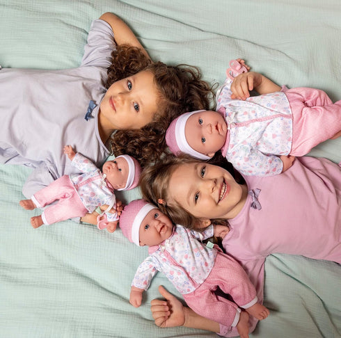 20-inch 12 La Baby Caucasian Small Soft Body Baby Doll | JC Toys - La Baby | Washable |Removable Pink Floral Outfit w/