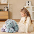 EARTHSOUND Triceratops Dinosaur Stuffed Animal - 18" Cute Small Mommy Plush Toy with Little Babies