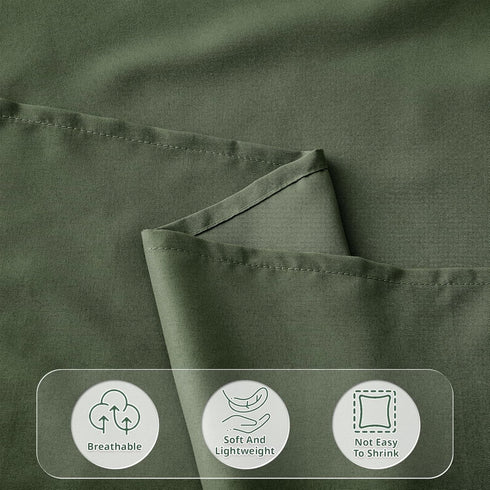 Yvrcen 3-Piece Set Olive Green Toddler Sheets, Green Sheet for Toddler, Soft Microfiber Bed Sheets for Kids Bed