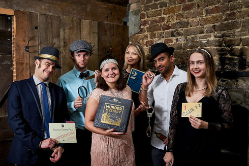 Talking Tables Reusable Murder Mystery Dinner Party Game Kit - 1920s Theatre Themed, 3 Alternative Endings