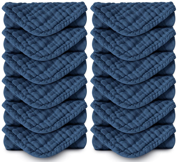 Spotted Play Muslin Burp Cloths 100% Cotton Large 20''x10'' Extra Soft and