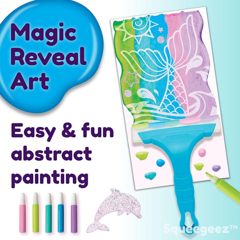 7+) Creativity for Kids Squeegeez Magic Reveal Craft Kit: Mermaid - Dot Painting Art Kits for Kids, Cool Mermaid Gifts