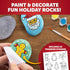 15 Blue Marble Santa's Christmas Craft Kit for Kids - Magical Christmas Crafts for Kids, Make Suncatchers, Paint