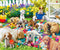 Springbok Playful Pups on Parade, 1000 Piece Puzzle for Adults and Families, Adorable Display of Puppies