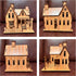 MPIUET 3D 3D Wooden Puzzles for Adults Log Cabin DIY Wood Miniature House Building Model Kits for Teens Little House