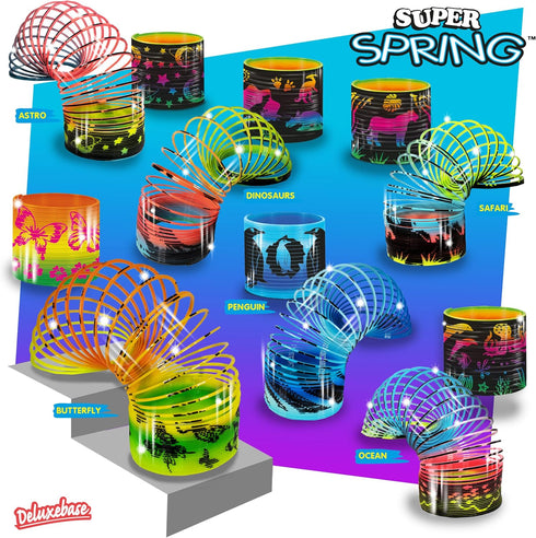 Butterfly from Deluxebase - 2.5 Inch Rainbow Spring Toy - Butterfly Slinky Toy and Rainbow Fidget Toy - Great