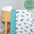 6-Layer 100% LollyBanks Muslin Baby Quilt, Cotton Baby Blanket for Boys, Soft and Breathable Toddler Quilt, Lightweight