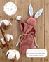 Mikito (2Pcs) Set, Organic Cotton Newborn Gifts Box, Baby Gifts Unisex incl. Muslin Baby Lovey Comforter + Baby Bandana