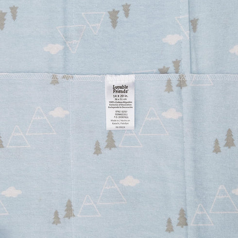 (Pack 2) Luvable Friends Unisex Baby Cotton Flannel Burp Cloths, Wild Free, One Size
