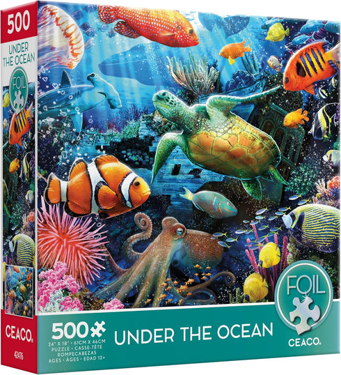 Ceaco - Under The Ocean - 500 Piece Foil Jigsaw Puzzle