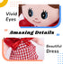 Hopearl Talking Singing Doll, Repeats What You Say, Electric Interactive Toy, Plush Buddy Gifts for Toddlers, Red, 8''