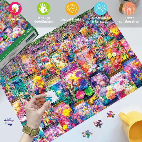 1000 1000 1000-Fantasy HUADADA Puzzles for Adults Pieces,Challenging Game Toys, Puzzles Pieces,Impossible Puzzle