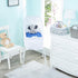 2-Pack 100% Bassinet Sheets - Cotton Percale Jungle Sports and Blue Bassinet Mattress Pad Fitted Sheet for Baby Boy;