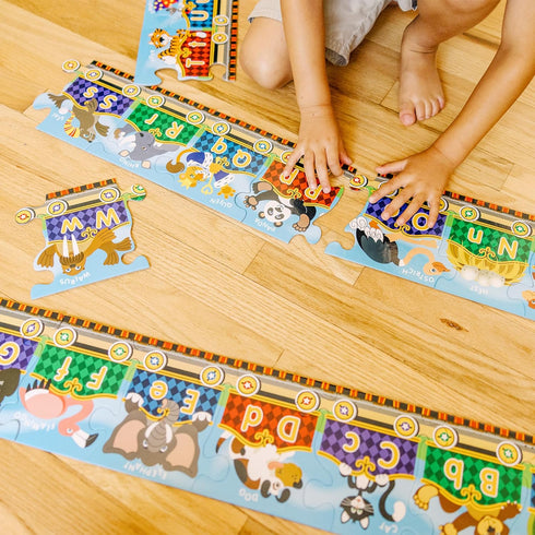 Melissa & Doug Alphabet Express Jumbo Jigsaw Floor Puzzle (27 pcs, 10 feet long)