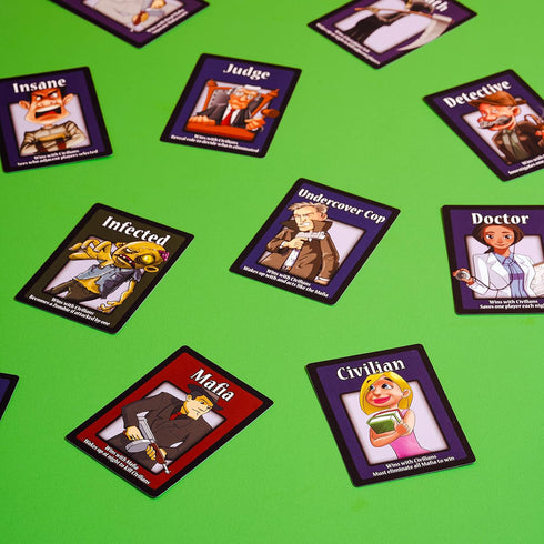 Apostrophe Games Mafia The Party Game Deluxe Edition – Lying, Bluffing, Deceit Card Game for Adults and Teens