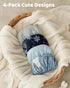 52x28Standard 4 Pack Baby Crib Sheets for Boys and Girls, Toddler Bed Sheets Fitted for Crib and Toddler Mattresses