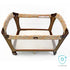 Organic Cotton Quilted Pack 'n Play Size Fitted Mattress Pad Cover, Natural