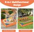 Bottomless 4 3+ HONEY JOY Kids Wooden Sandbox, Outdoor Sand Pit with Built-in Corner Seating, Cedar Backyard Sand Boxes