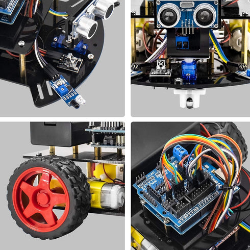 Kit,2WD Hosyond Smart Robot Car Remote Control Car Compatible with Arduino IDE with Tutorail