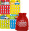 Toysmith Road Trip Bingo Cards Gift Set, Red, Blue, Green & Orange - 4 Pack with Bonus Storage Bag