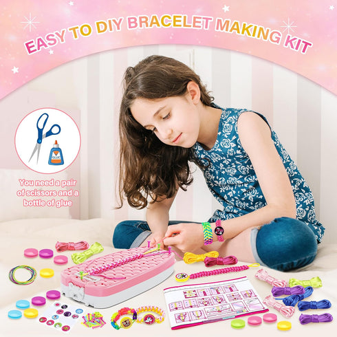 Dpai Friendship Bracelet Making Kit for Girls, DIY Arts and Crafts Toys, Best Birthday Gift Ideas for Ages 6-12