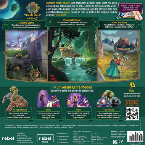 Chronicles of Avel: New Adventures EXPANSION - Cooperative Fantasy Strategy Game for Kids and Adults, 1-4 Players