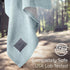 100% Ring Sling Baby Carrier - USA Lab Tested, Natural Cotton Muslin, Breathable & Ergonomic Ring Sling Grey Turquoise