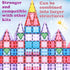 104pcs Frozen 3D 4 3 5 6 7 8 Little Pi Princess Castle Magnetic Tiles Building Blocks - Diamond Blocks, STEM