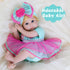 Milidool 22 Inch Reborn Baby Girl Doll, Realistic Weighted Doll with Feeding Toy Accessories Set - Great Gift for Kids